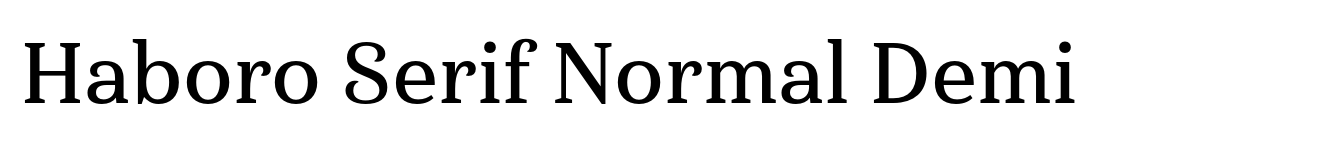 Haboro Serif Normal Demi image